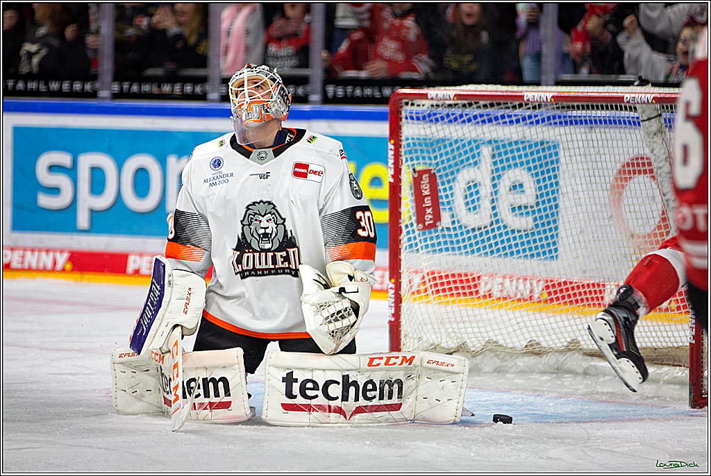 PENNY DEL; Koelner Haie- Loewen Frankfurt; Koeln, 01.12.2022